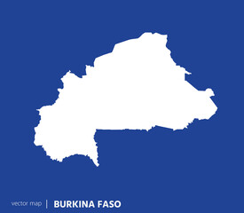 Fototapeta premium High Detailed Vector Map - Burkina Faso