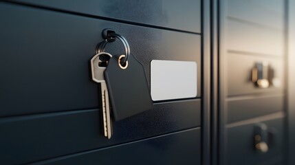 Key Hanging on Secure Locker, Concept of Security, Safe Storage, Confidential Access