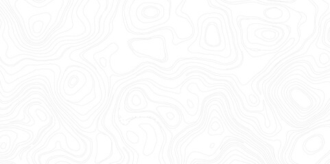 Abstract Topographic Contour Line Pattern in Black and White.