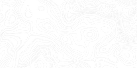 Abstract Topographic Contour Line Pattern in Black and White.