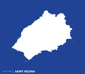 Fototapeta premium High Detailed Vector Map - Saint Helena Island