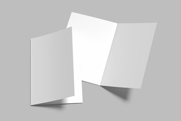 a5 bifold blank mockup