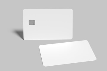 credit card blank mockup