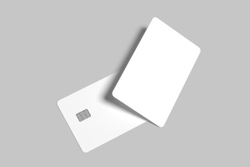 credit card blank mockup