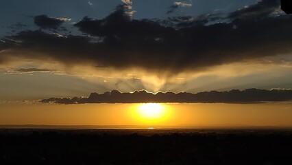sunset in the clouds