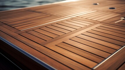 A photo of a detailed shot of a yachts modern