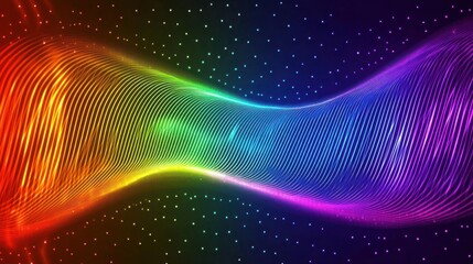 Abstract Rainbow Wave