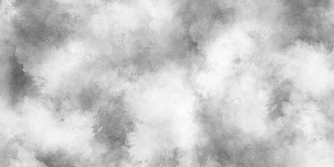 Vintage retro grunge old black and white texture with smoke, white retro pattern cement texture and grunge effect, polished and acrylic black and white watercolor background hand painted by brush.