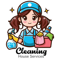 Anime-Cleaning Houses Services- Trademark