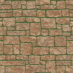 Mosaic concrete  paving outdoor seamless texture