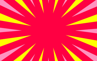 abstract background with sunburst and halftone.