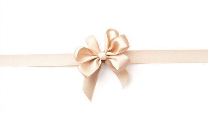 Ribbon bow, white isolate background