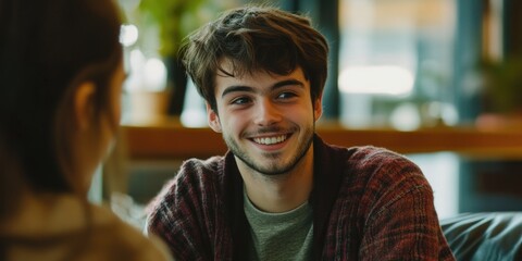 Candid Conversation at a Café