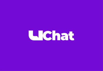 Logo U chat, Letter U and talk concept © ahmadfaiz