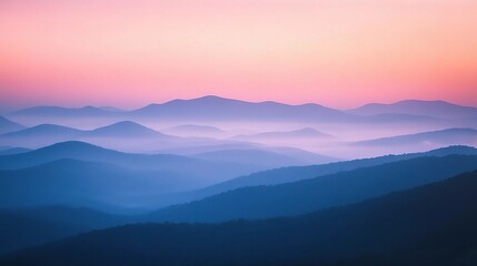 Obraz premium Serene Mountain Landscape at Sunset