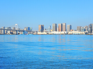 Fototapeta premium 夜景 レインボーブリッジ 芝浦