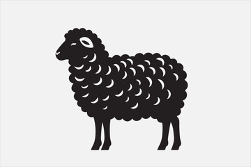 A Beautiful Ram vector silhouette design.