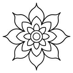 Traditional Indian Mandala art Design vector illustrator on white background