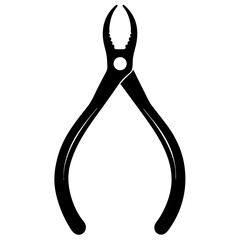 Dental Forceps Vector Silhouette