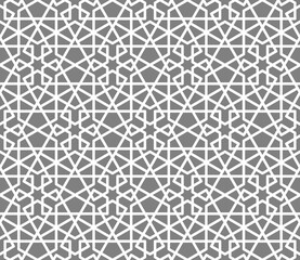 Seamless geometric pattern. Background vector illustration. Seamless girih pattern. Traditional Islamic Design. Mosque decoration element. Seamless geometric pattern. Morocco seamless vector pattern.