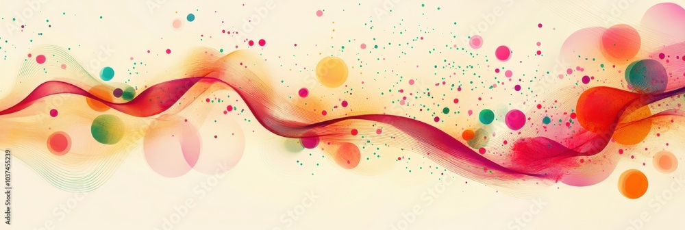 Aufkleber vibrant abstract christmas ornaments create a lively, festive atmosphere full of color and joy durin