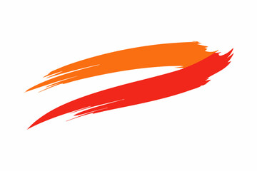 Vector Illustration Brush Stroke Logo