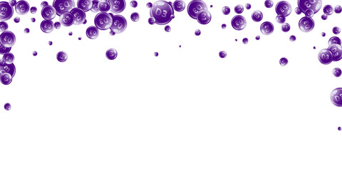 Vitamin D3 round capsules.