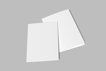 a5 trifold brochure blank mockup