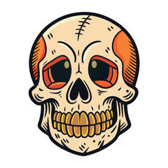 Fototapeta premium Skull Illustrations Design for Outdoor t-shirt Design