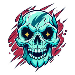 Fototapeta premium Skull Illustrations Design for Outdoor t-shirt Design