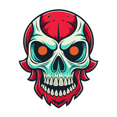 Fototapeta premium Skull Illustrations Design for Outdoor t-shirt Design
