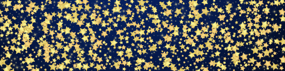 Magic stars vector overlay.  Gold stars scattered