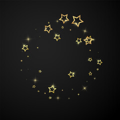 Twinkle stars scattered around randomly, flying,