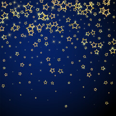 Naklejka premium Twinkle stars scattered around randomly, flying,