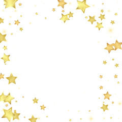 Magic stars vector overlay.  Gold stars scattered