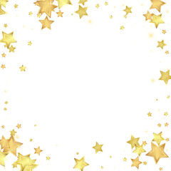 Magic stars vector overlay.  Gold stars scattered
