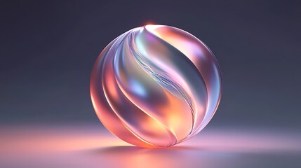 Sleek reflections adorn a modern holographic logo with ample room for words
