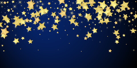 Magic stars vector overlay.  Gold stars scattered