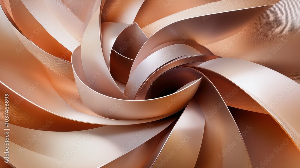 Poster colorful abstract shapes resembling gift boxes and ribbons intertwine, creating a festive and inviti