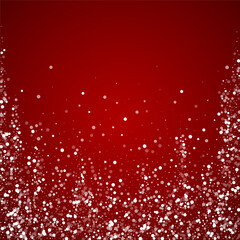 Falling snowflakes christmas background. Subtle