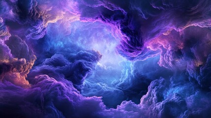 Obraz premium Purple and Blue Clouds