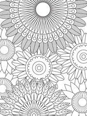 Flowers Coloring Pages For Adules