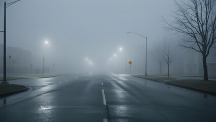 Foggy Cityscape Stunning Urban Views