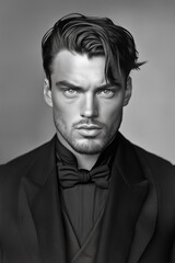 Fototapeta premium portrait of a man,generated ai