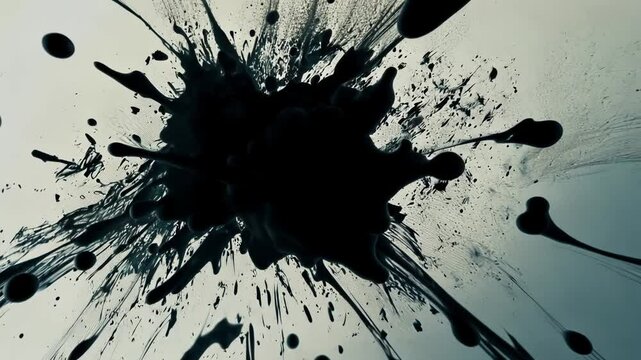 time lapse background with ink blots