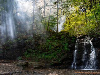 Mystic Falls in Morning Mist