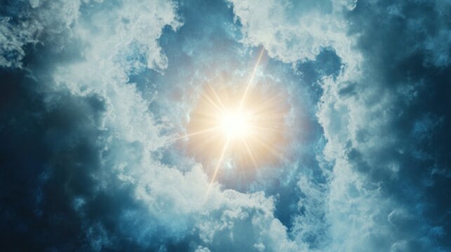 Sunburst Through Clouds