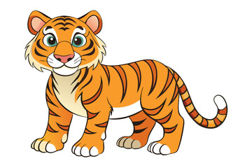 Tiger cartoon vector