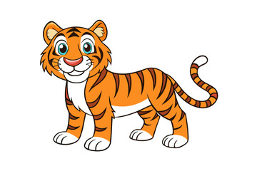 Tiger cartoon vector