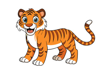 Tiger cartoon vector